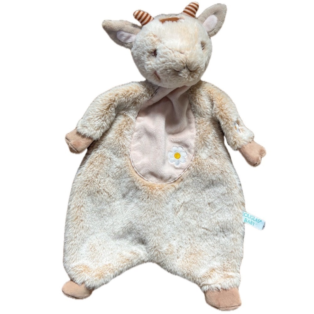 Douglas Lil Daisy Goat Schlumpie Lovey Plush Stuffed Animal Security Blanket Toy